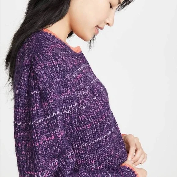 Free People Purple Combo Knit Cardigan-NWT - Picture 4 of 16